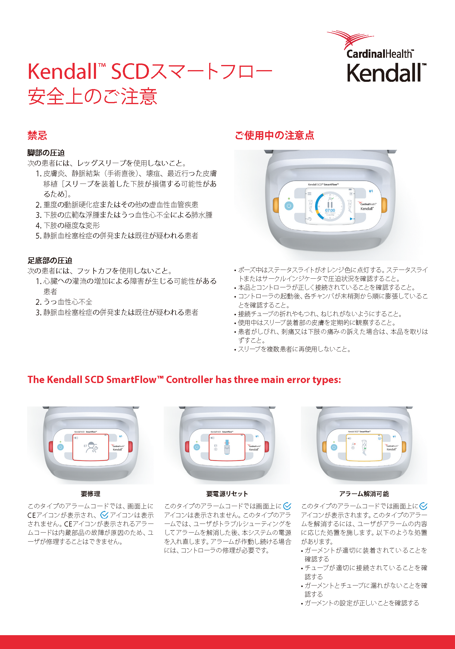 アラームコード表